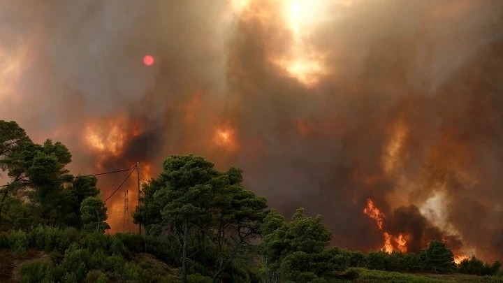 Ανεξέλεγκτη η πυρκαγιά στη Δωρίδα – Δραματικό μήνυμα από τον δήμαρχο: «Η φωτιά πάει όπου θέλει, όποτε θέλει»